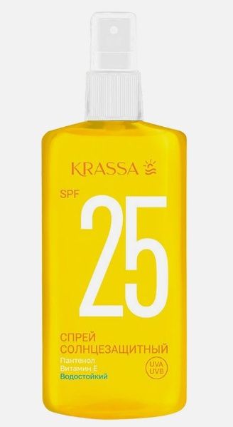 Изображение товара Krassa спрей солнцезащитный SPF-25 150мл Krassa спрей солнцезащитный SPF-25 150мл фотография