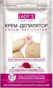 Депилятор Крем для области бикини для нормальной и сухой кожи Розовое масло, 30 мл
