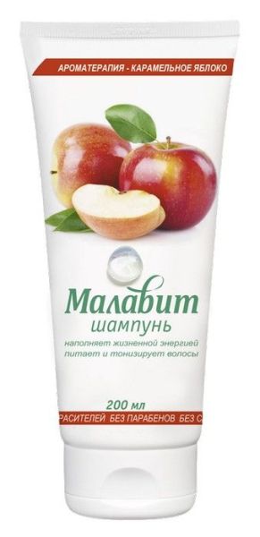 Малавит ароматерапия шампунь для всех типов волос Карамельное яблоко 200мл фотография