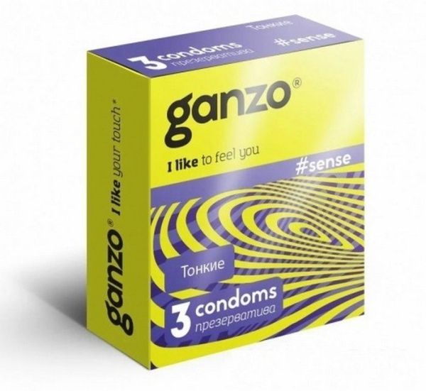 Презервативы Ganzo тонкие 3шт фотография