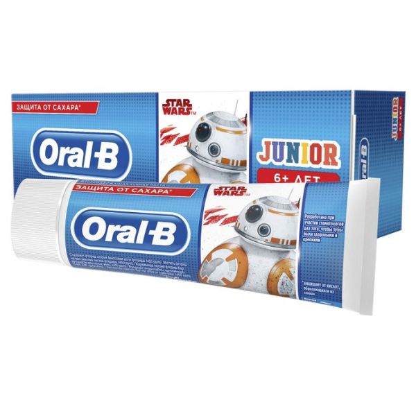 Изображение товара Oral-B зубная паста Junior для детей Нежная мята 75мл Oral-B зубная паста Junior для детей Нежная мята 75мл фотография