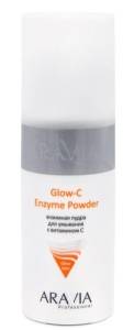 Энзимная пудра Glow-C Enzyme Powder для умывания с витамином C Aravia Professional 150мл