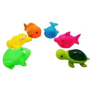 Резиновые игрушки Морские животные 21*20см 6645 6шт