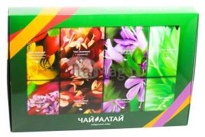 Набор подарочный Алтай чай (коллекция черного и зеленого чая) Алтайский кедр