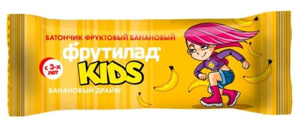 Батончик фруктовый Фрутилад Kids Банановый драйв 25г фотография