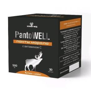 Хелпер Мед ПантоВелл панты марала с витамином С 30 капсул