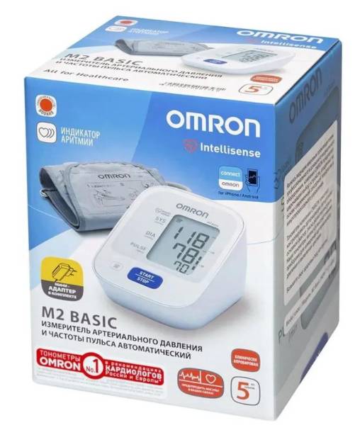 Тонометр Omron M2 basic автоматический фотография