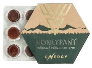 Твердый мед HoneyPant с Пантогематогеном 36г