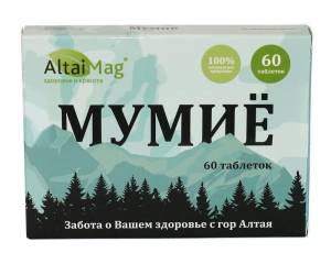 Мумие АлтайМаг, 60 таблеток по 0,2 г