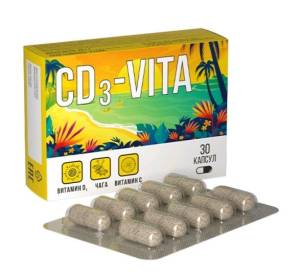 Витаминный комплекс CD-Vita (Д3+С+Чага) Алтайский нектар 30шт