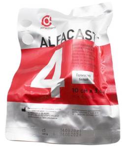 Бинт Alfacast полимерный белый 10см*3,6м 1шт