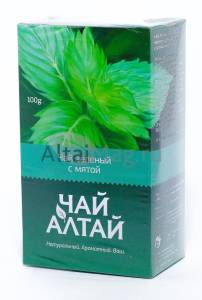 Алтай чай зеленый (с мятой) 100г