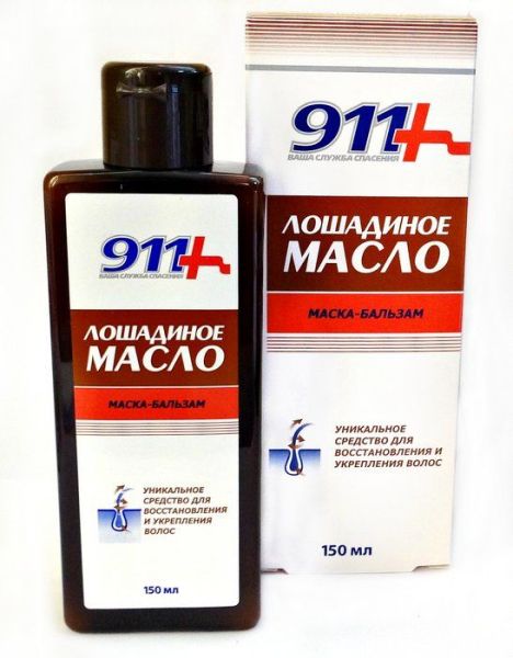 911 Лошадиное Масло маска-бальзам для всех типов волос 150мл фотография