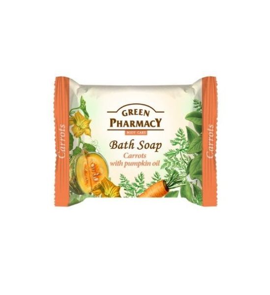 «Зеленая аптека» Туалетное мыло «Морковь с маслом тыквы» 100г фотография