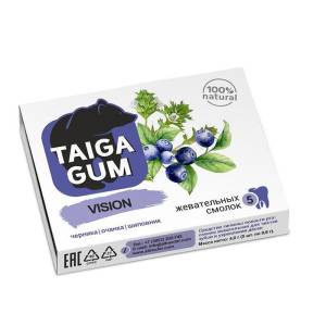 Смолка жевательная Taiga Gum для глаз Алтайский нектар 5шт