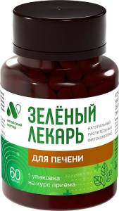 Фитокомплекс Зеленый лекарь для Печени Алтайский нектар 60 капсул