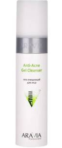 Гель очищающий Anti-Acne Gel Cleanser для жирной и проблемной кожи лица Aravia Professional 250мл