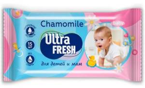 Салфетки влажные Ultra Fresh Baby №15