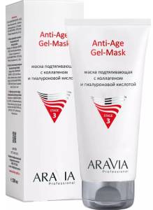 Маска подтягивающая Anti-Age Gel-Mask с коллагеном и гиалуроновой кислотой Aravia Professional 200мл