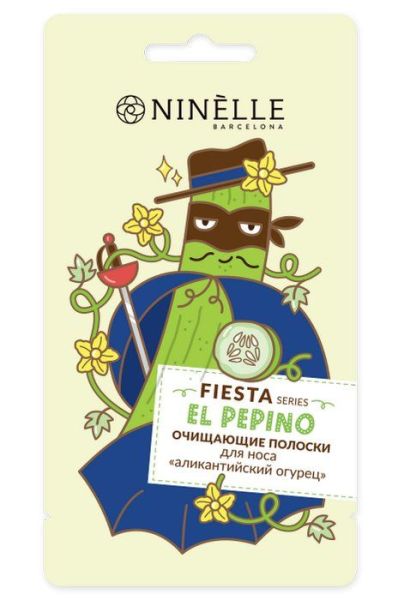 Полоски для носа Нинель Fiesta аликантийский огурец фотография