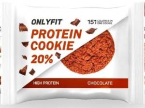 Печенье протеиновое неглазированное Шоколад Only Fit 35г