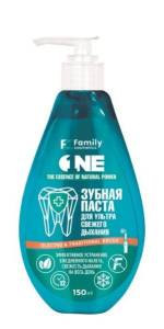 Зубная паста для Ультрасвежего дыхания с дозатором Фэмили Косметик 150мл